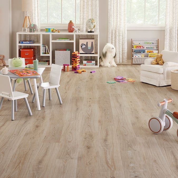 STAINMASTER PetProtect Amberley Oak 12-mm T x 7-1/2-in W x 47-1/4-in L Waterproof Wood Plank Laminate Flooring (22.09-sq ft / Carton) - Image 7