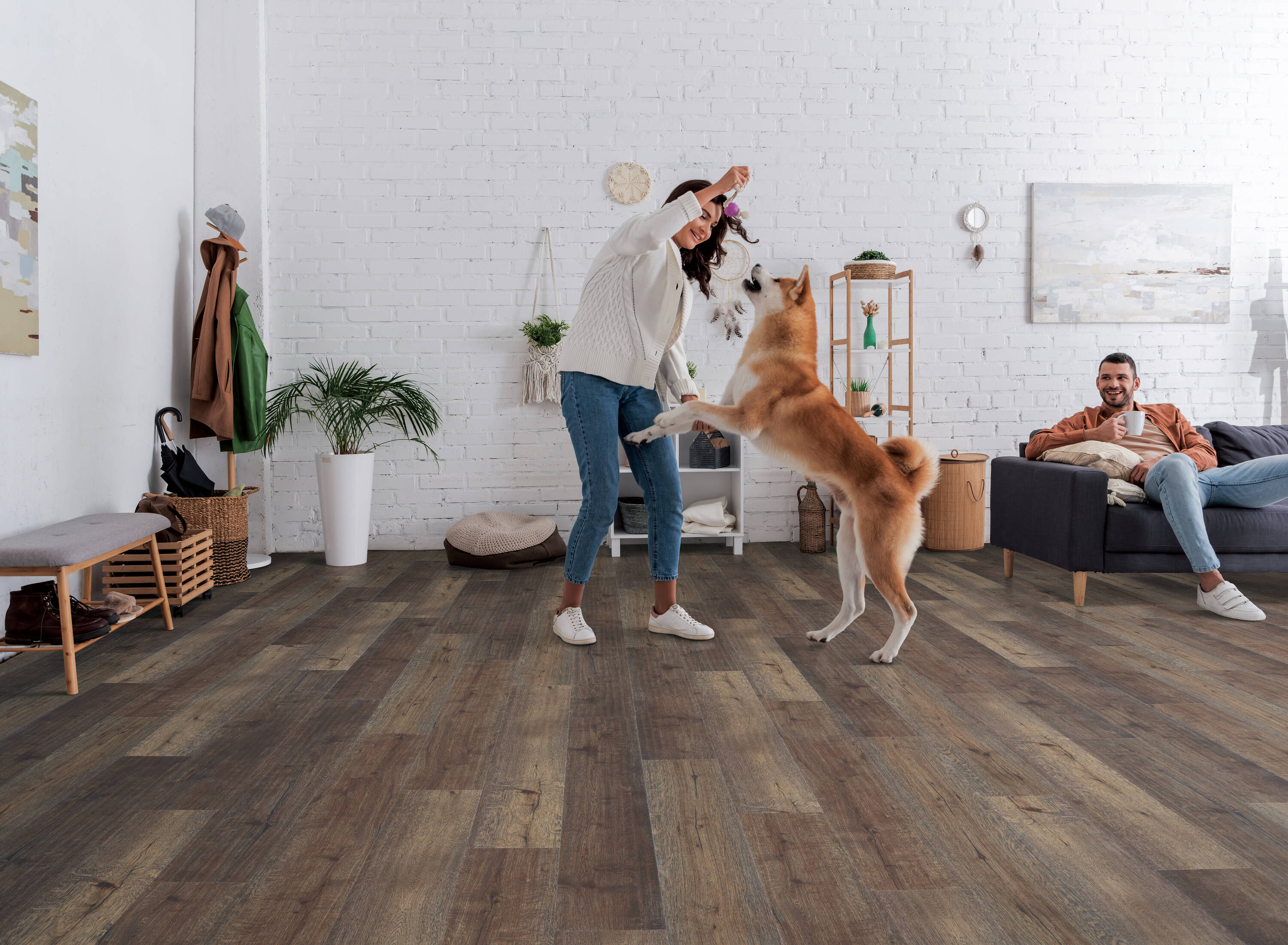 STAINMASTER PetProtect Brier Mushroom 7-mm x 7.12-in W x 48.03-in L Waterproof Interlocking Luxury Vinyl Plank Flooring (19.02-sq ft/case) - Image 5