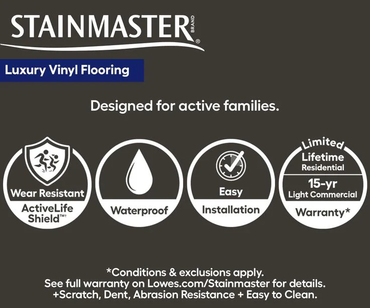 STAINMASTER Port Isabel 6-mm x 7-in W x 48-in L Waterproof Interlocking Luxury Vinyl Plank Flooring (18.78-sq ft/case) - Image 3