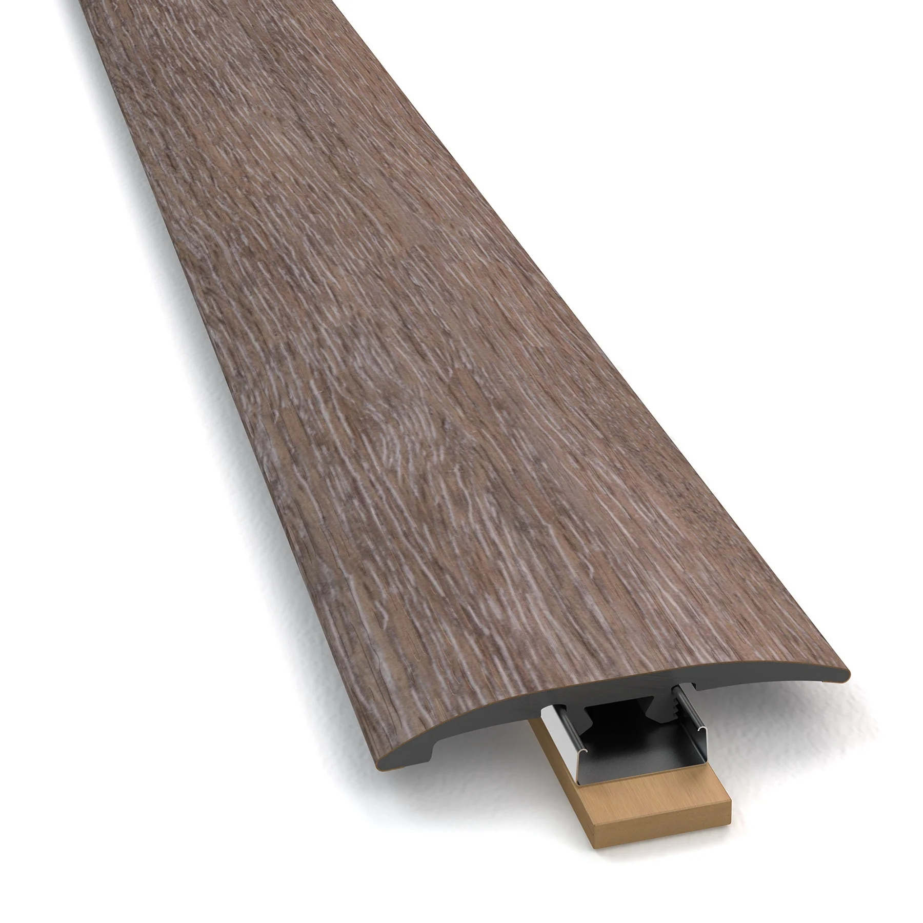 STAINMASTER Washed Oak Dove 3-in-1 x 94-in Vinyl Floor T-Moulding, 2-in Width