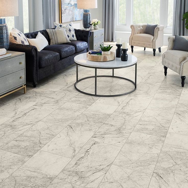 STAINMASTER White 9.84-mil x 12-ft W Waterproof Cut-to-length Vinyl Sheet Flooring - Image 3