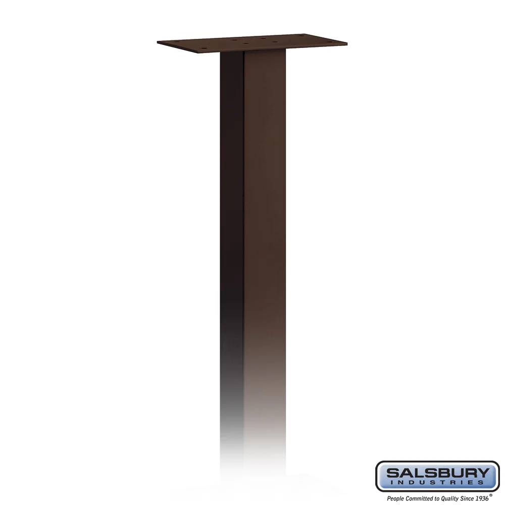 Standard In-Ground Mounted Mailbox Post - Bronze