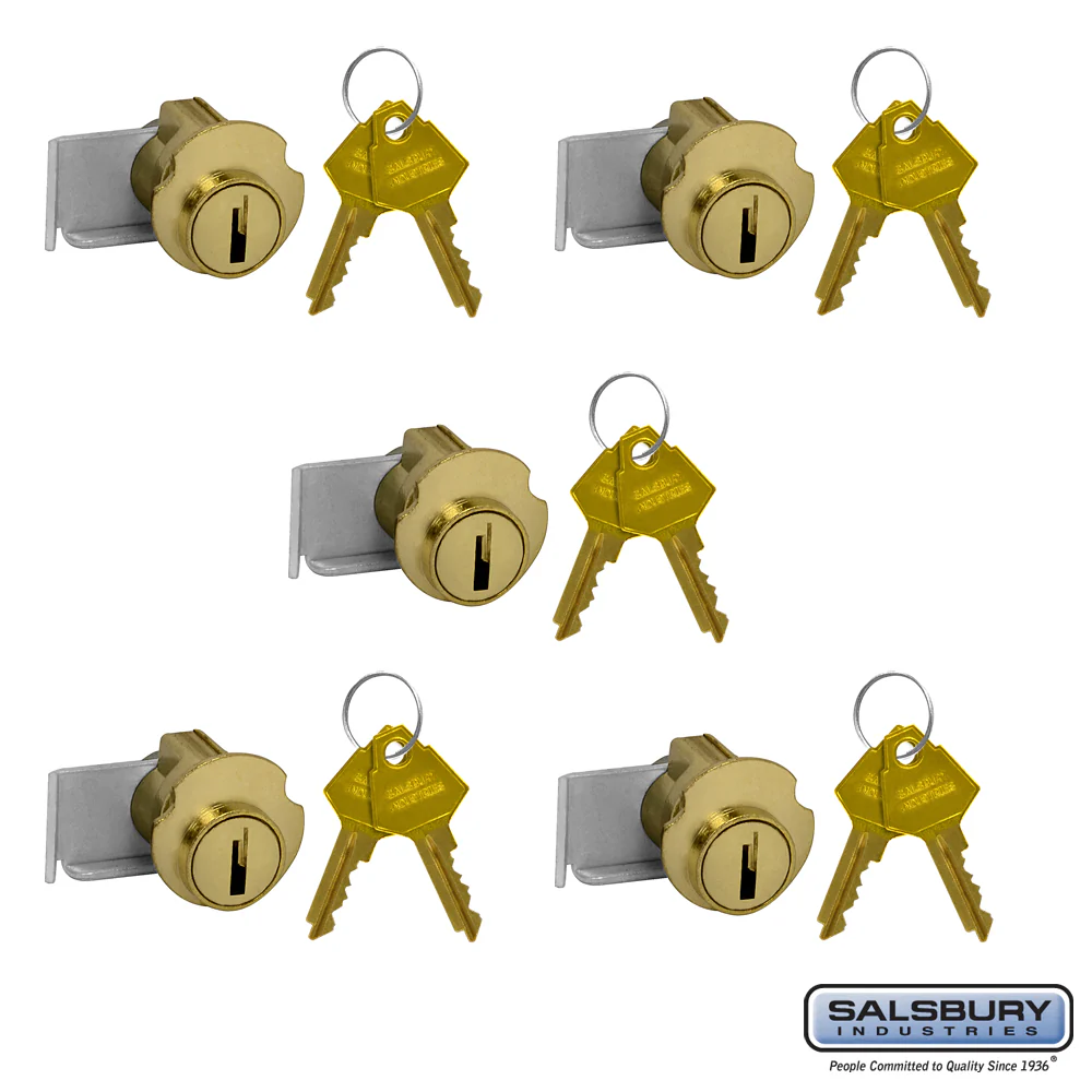 Standard Locks Replacement for Mailbox Doors - 5 Pack with 2 Keys Each - Image 2