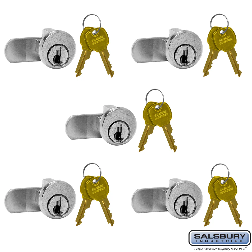 Standard Locks Replacement for Vertical Mailbox Door with 2 Keys - 5 Pack - Image 2