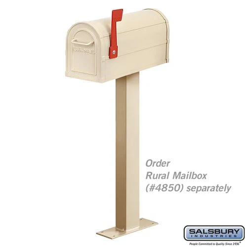 Standard Mailbox Post - Bolt Mounted - Sandstone - Image 2