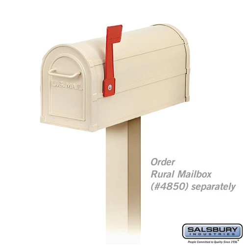 Standard Mailbox Post - In-Ground Mounted - Sandstone - Image 2