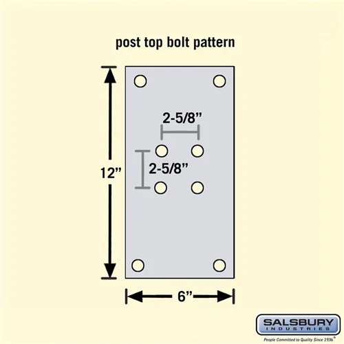 Standard Mailbox Post - In-Ground Mounted - Sandstone - Image 3