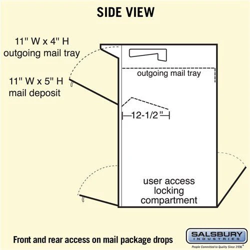 Mail Package Drop Box - Bronze, Secure and USPS Approved - Image 4