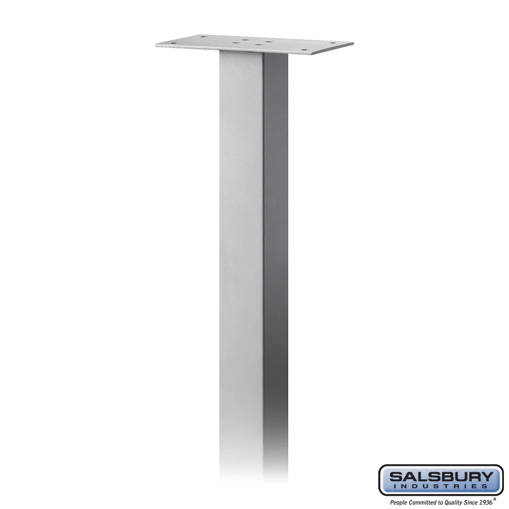 Standard Pedestal - In-Ground Mounted for Mailboxes, Silver