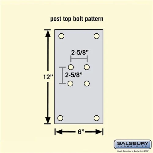 Standard Pedestal - In-Ground Mounted for Roadside Mailboxes, Mail Chests, and Package Drops - Image 3