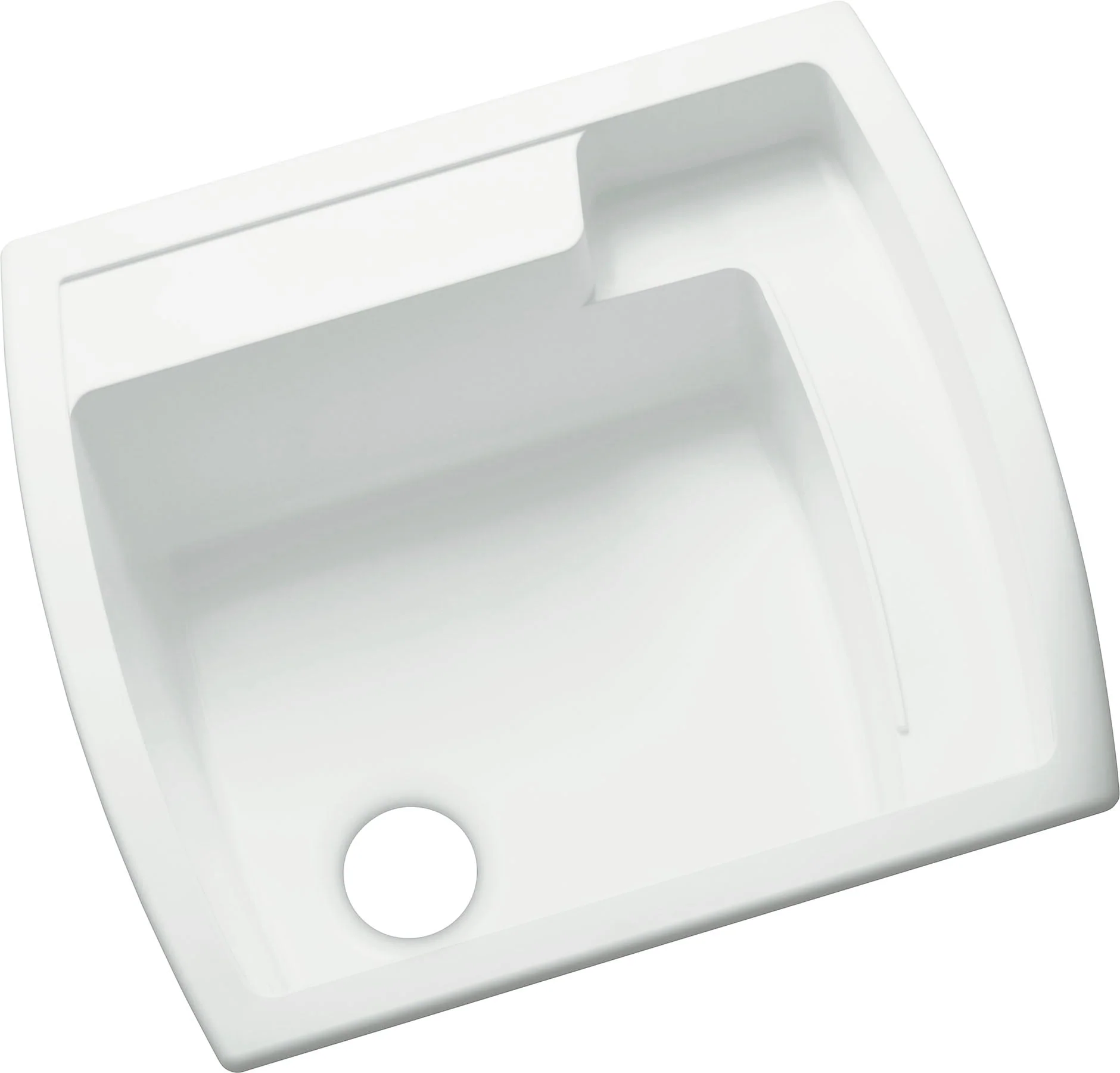 Sterling Latitude 22-in x 25-in White Utility Tub - Dual-Mount - Image 8