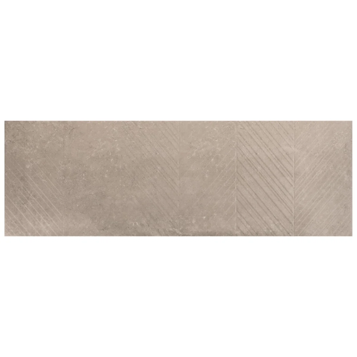 Stoneside Cream Beige Chevron 12x36 Matte Ceramic Tile - Image 5
