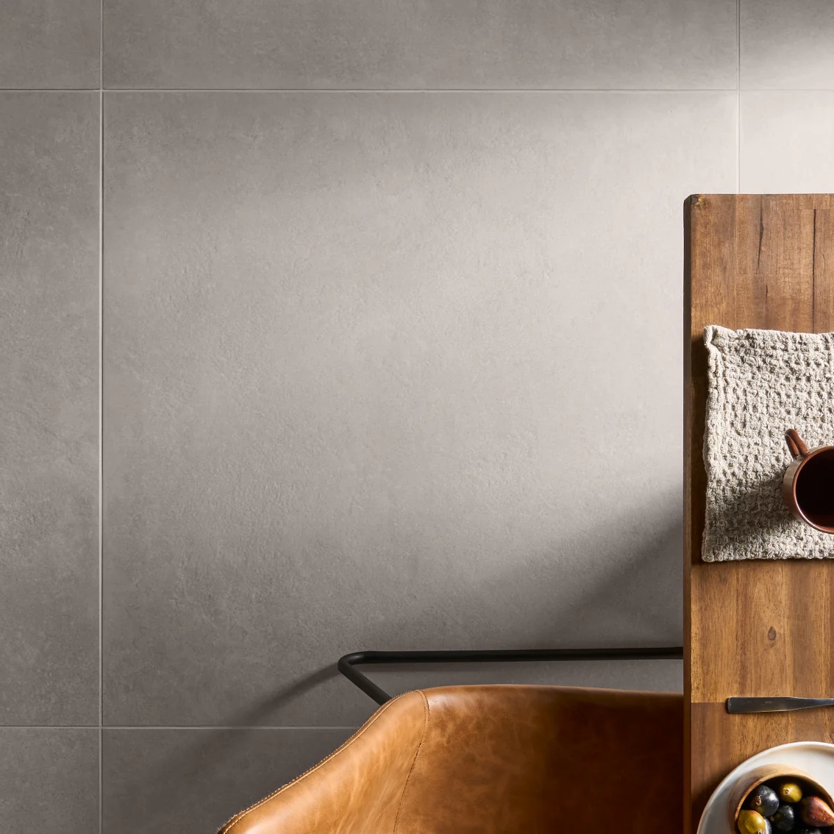 Stoneside Linen Warm Gray 36x36 Matte Porcelain Tile - Lux Tile - Image 5