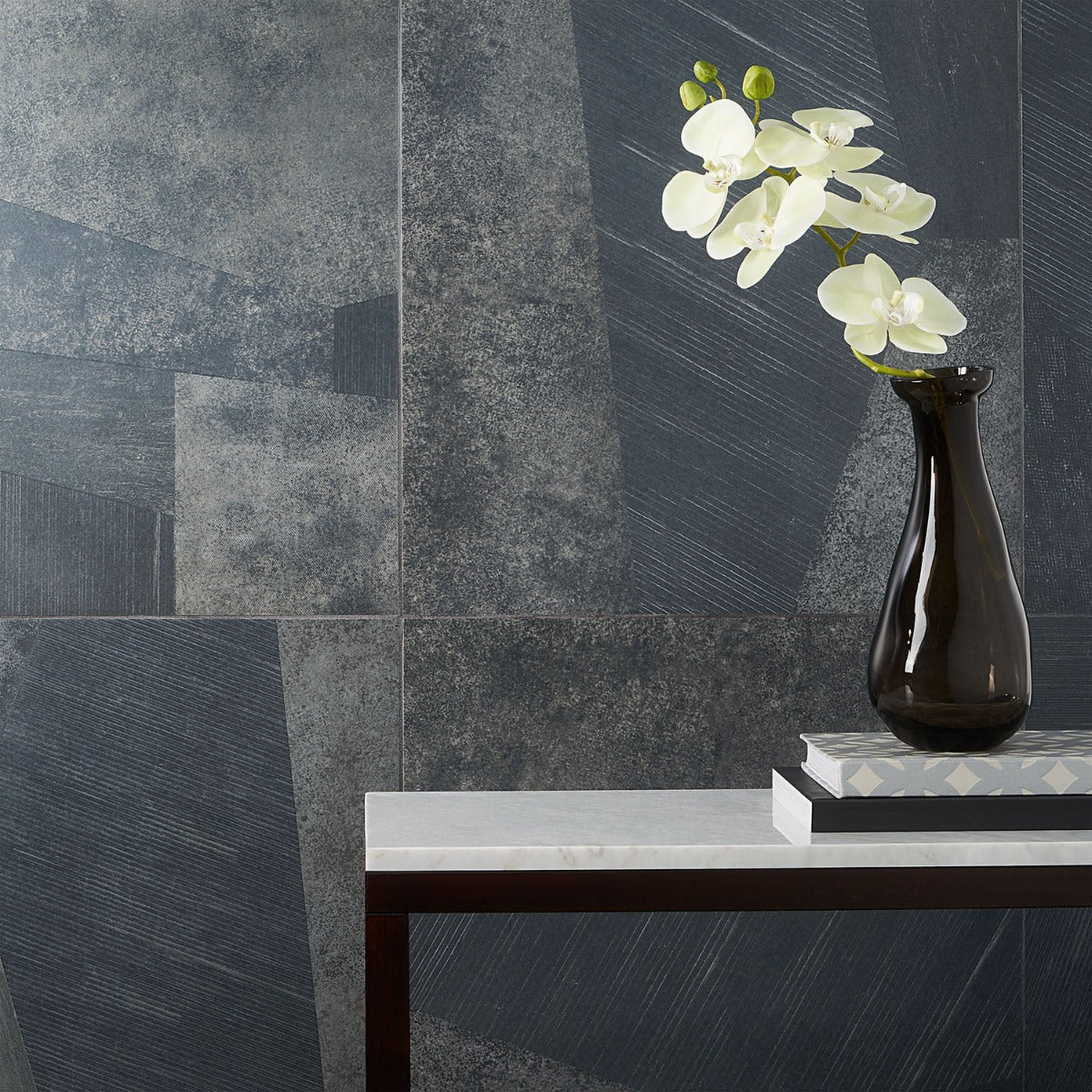 Stories Black Matte Porcelain Tile 24x24 - Lux Tile - Image 2