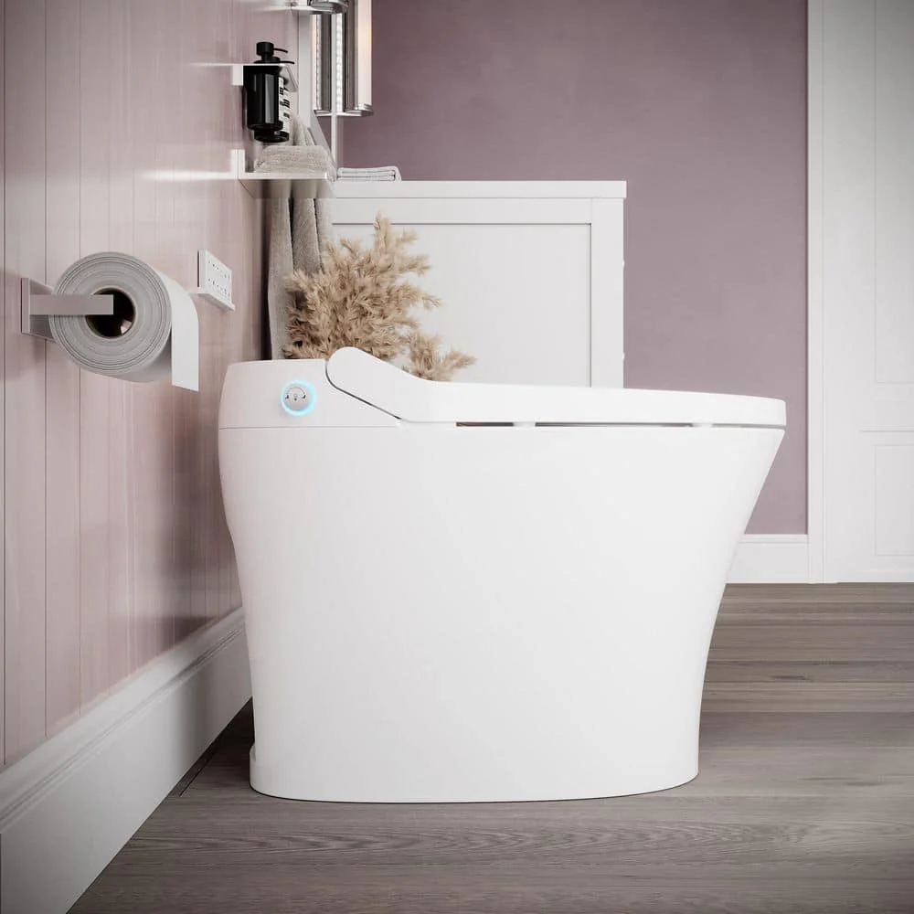 Streamline LT-462 Tankless Elongated Smart Bidet Toilet 1.28 GPF - White - Image 2
