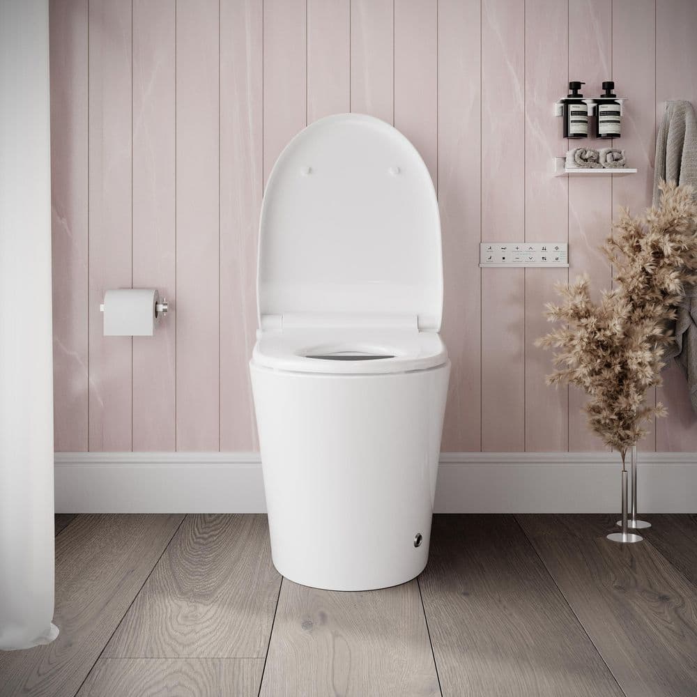 Streamline LT-462 Tankless Elongated Smart Bidet Toilet 1.28 GPF - White - Image 6