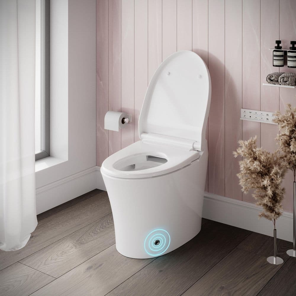 Streamline LT-462 Tankless Elongated Smart Bidet Toilet 1.28 GPF - White - Image 7