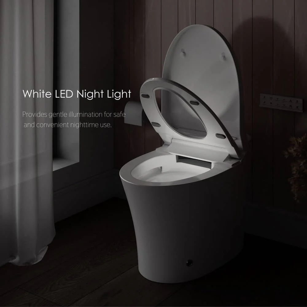 Streamline LT-462 Tankless Elongated Smart Bidet Toilet 1.28 GPF - White - Image 8