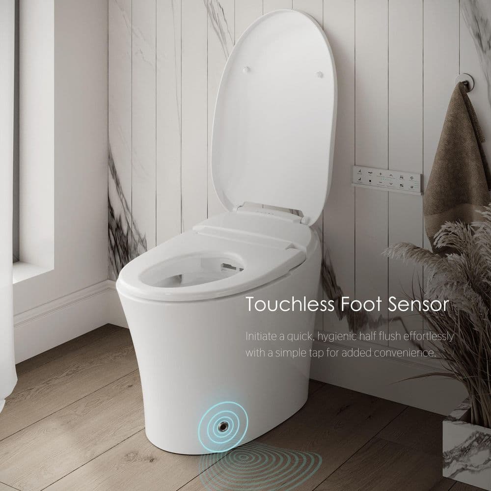 Streamline LT-571 Tankless Elongated Smart Bidet Toilet with Heated Seat and Auto Flush - Image 4