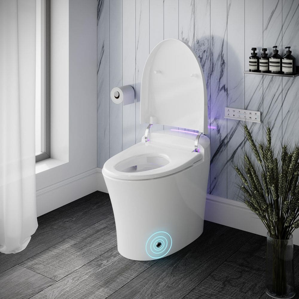 Streamline Tankless Elongated Smart Bidet Toilet with Auto Flush & Heated Seat - Image 7