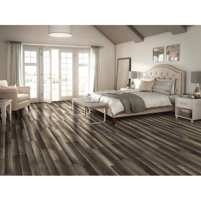 Style Selections Aged Gray Oak 8-mm T x 7-in W x 50-in L Wood Plank Laminate Flooring (21.44-sq ft / Carton) - Image 5