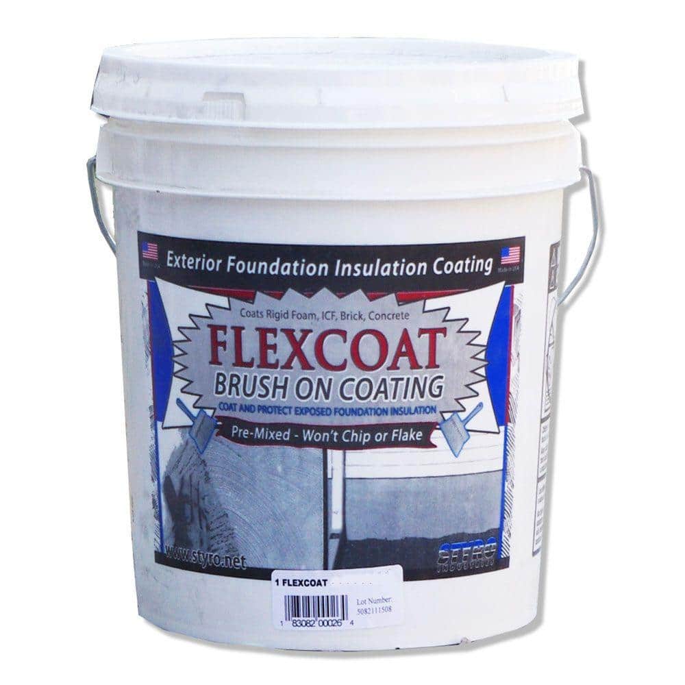 Styro Industries FlexCoat Gray Foundation Coating - 5 Gallon