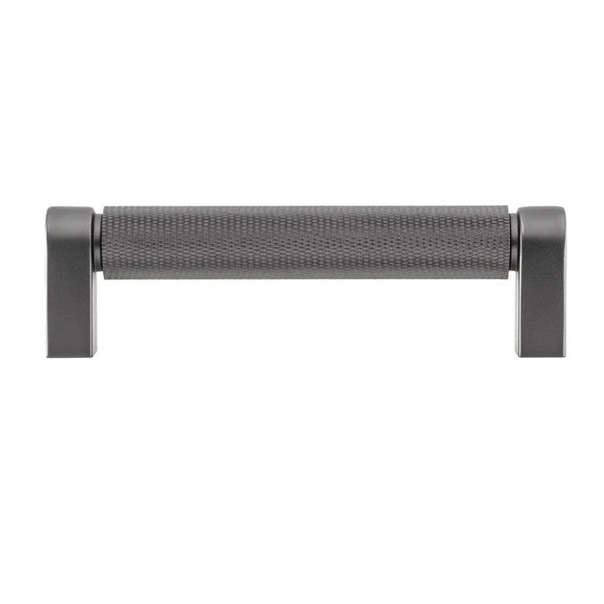 Sumner Street Home Hardware Kent Knurled 4-in (102mm) Center to Center Black Nickel Cylindrical Bar Drawer Pull - Image 3