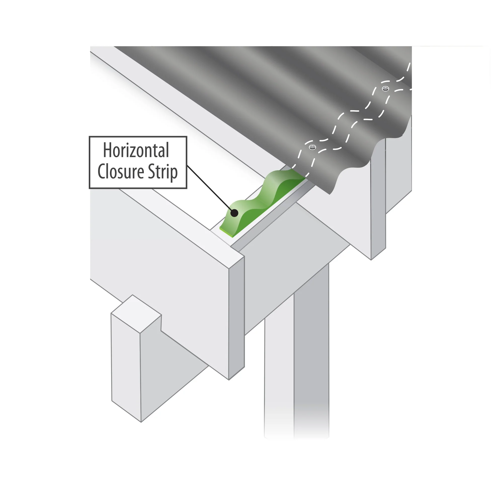 SUN 'N RAIN Horizontal Plastic Closure Strip, 24-in, Brown - SKU 94361 - Image 3
