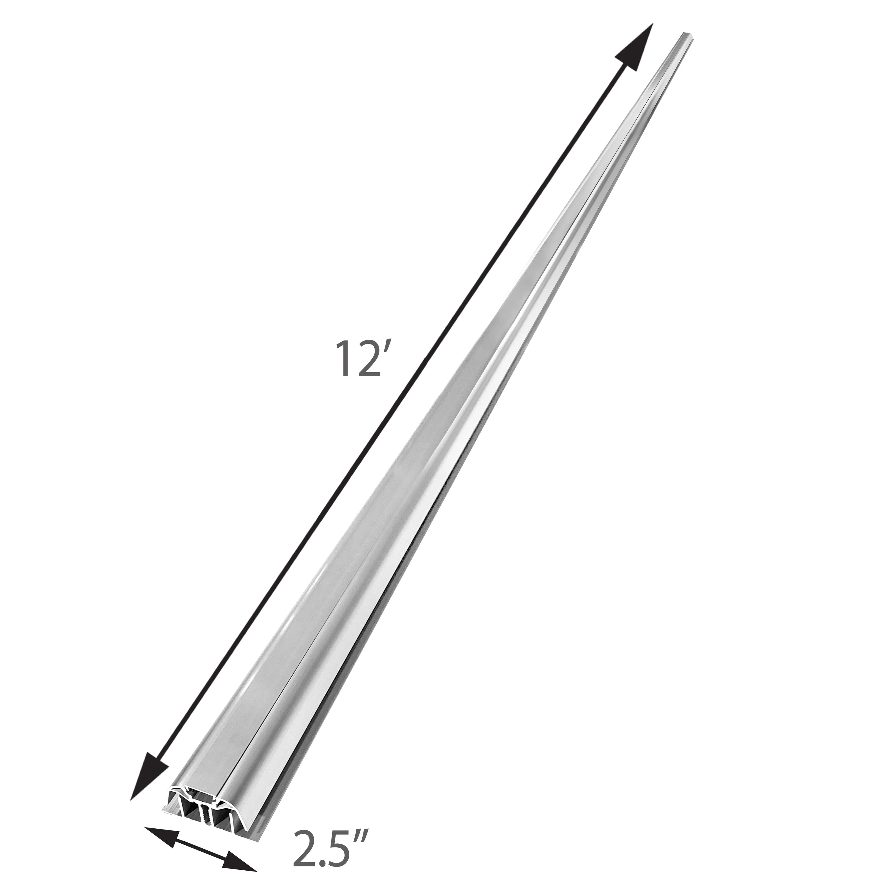 Sunscape 0.274-ft x 12-ft Corrugated Silver Polycarbonate Roof Panel - Image 3