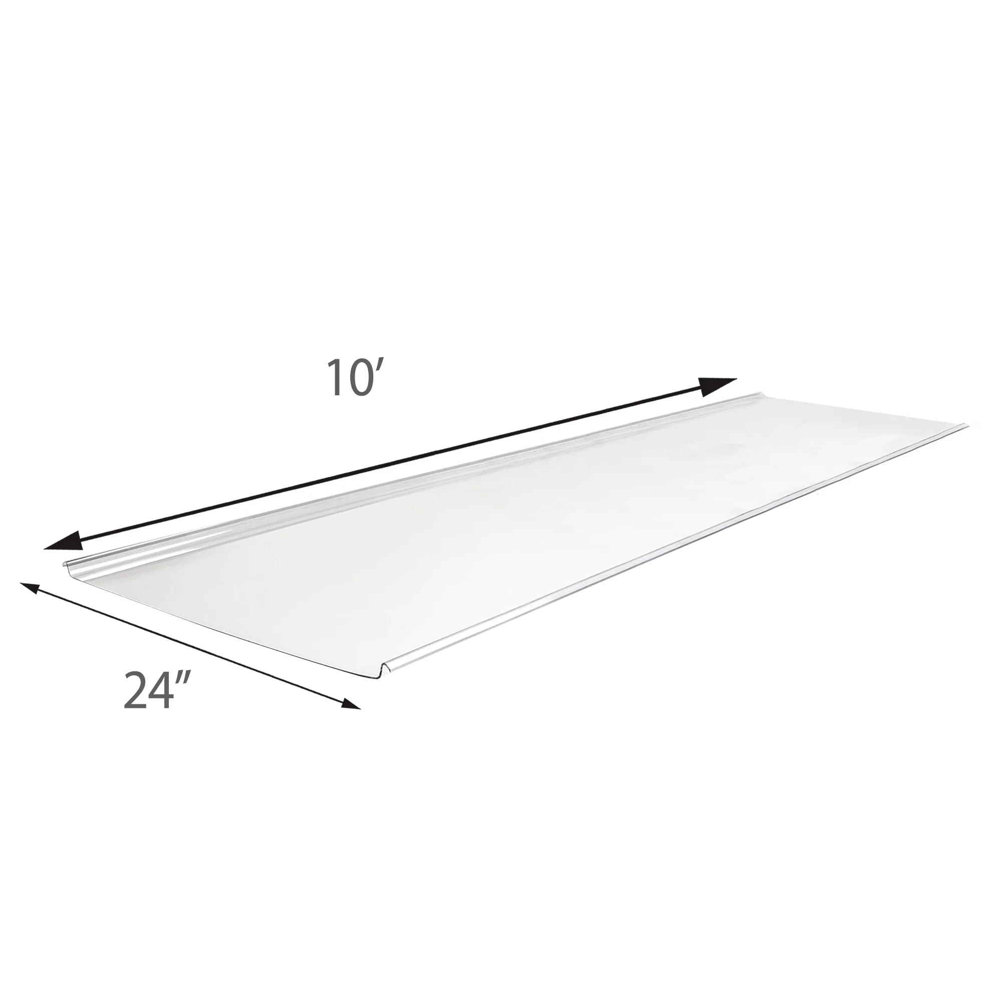 Sunscape 2-ft x 10-ft Corrugated Clear Polycarbonate Roof Panel - Image 3