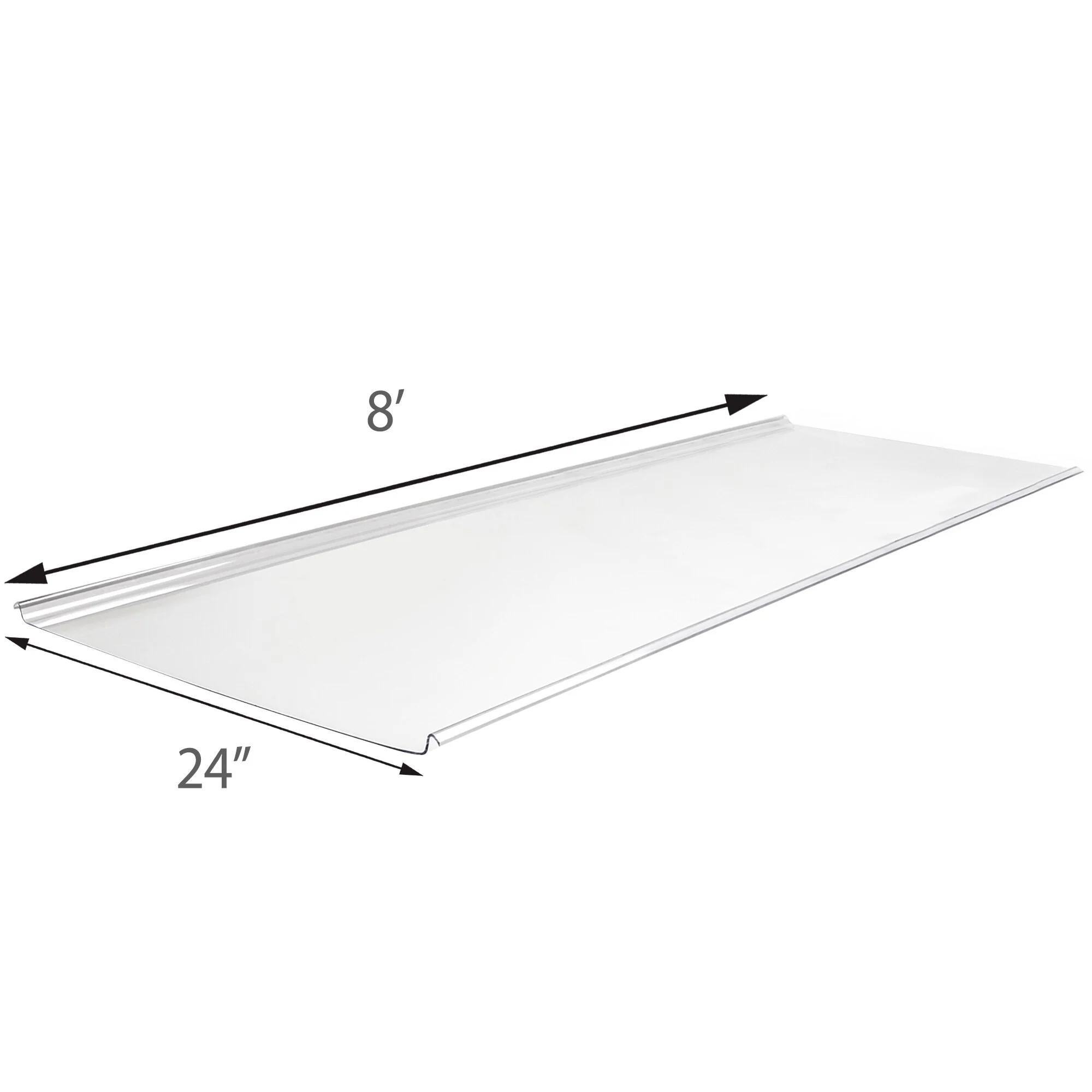 Sunscape 2-ft x 8-ft Corrugated Clear Polycarbonate Roof Panel - Image 3
