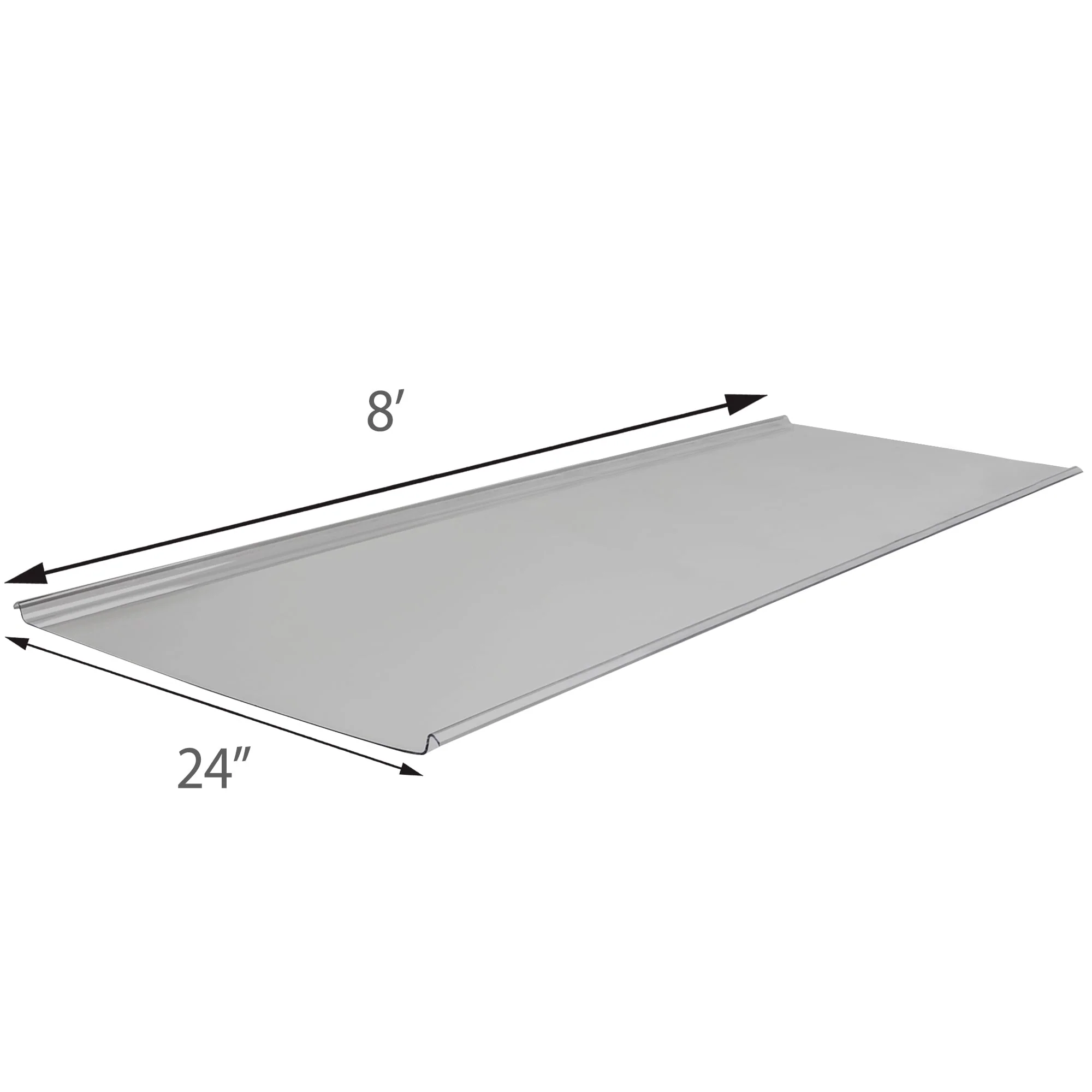 Sunscape 2-ft x 8-ft Corrugated Solar Grey Polycarbonate Roof Panel - Image 3