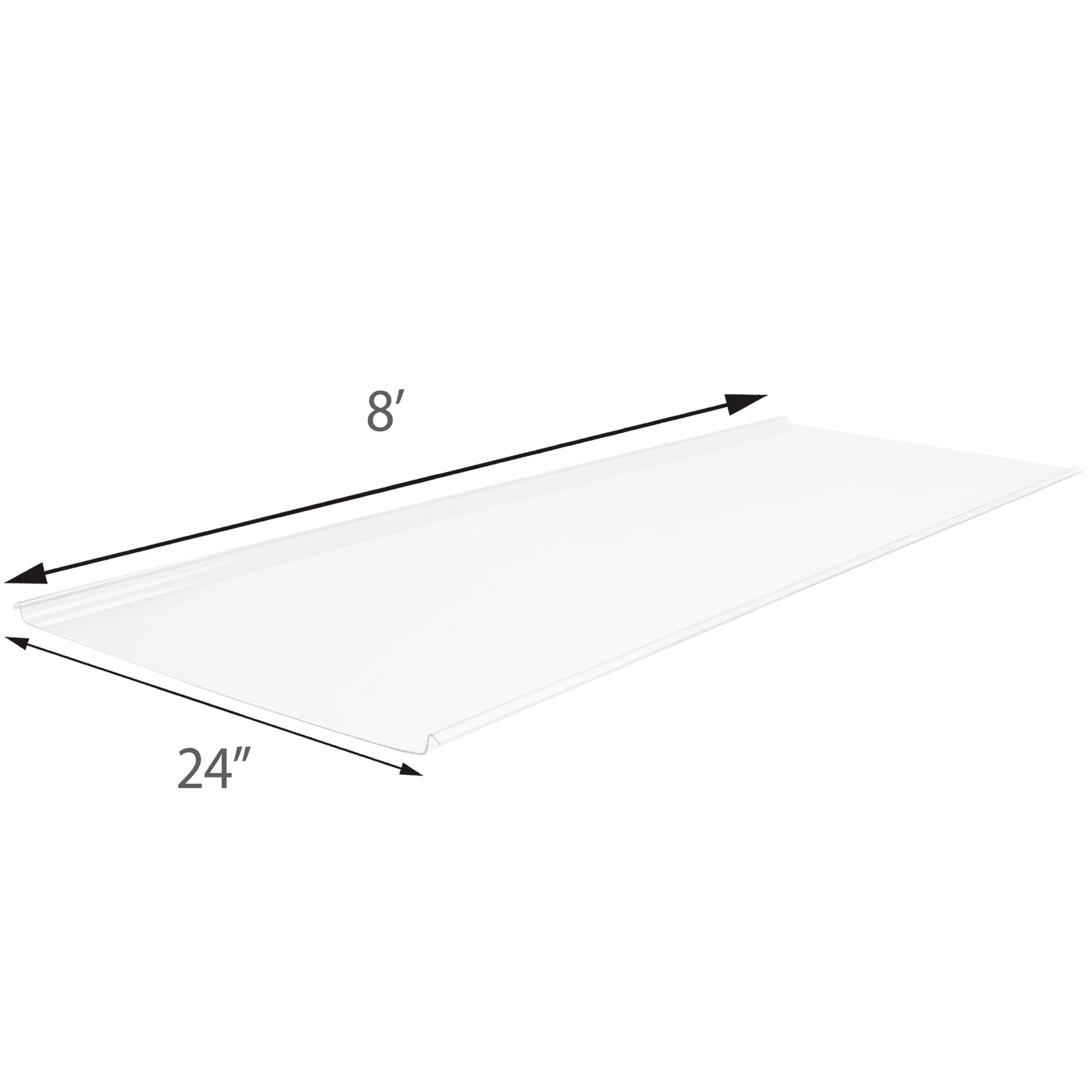 Sunscape 2-ft x 8-ft Corrugated White Opal Polycarbonate Roof Panel - Image 3