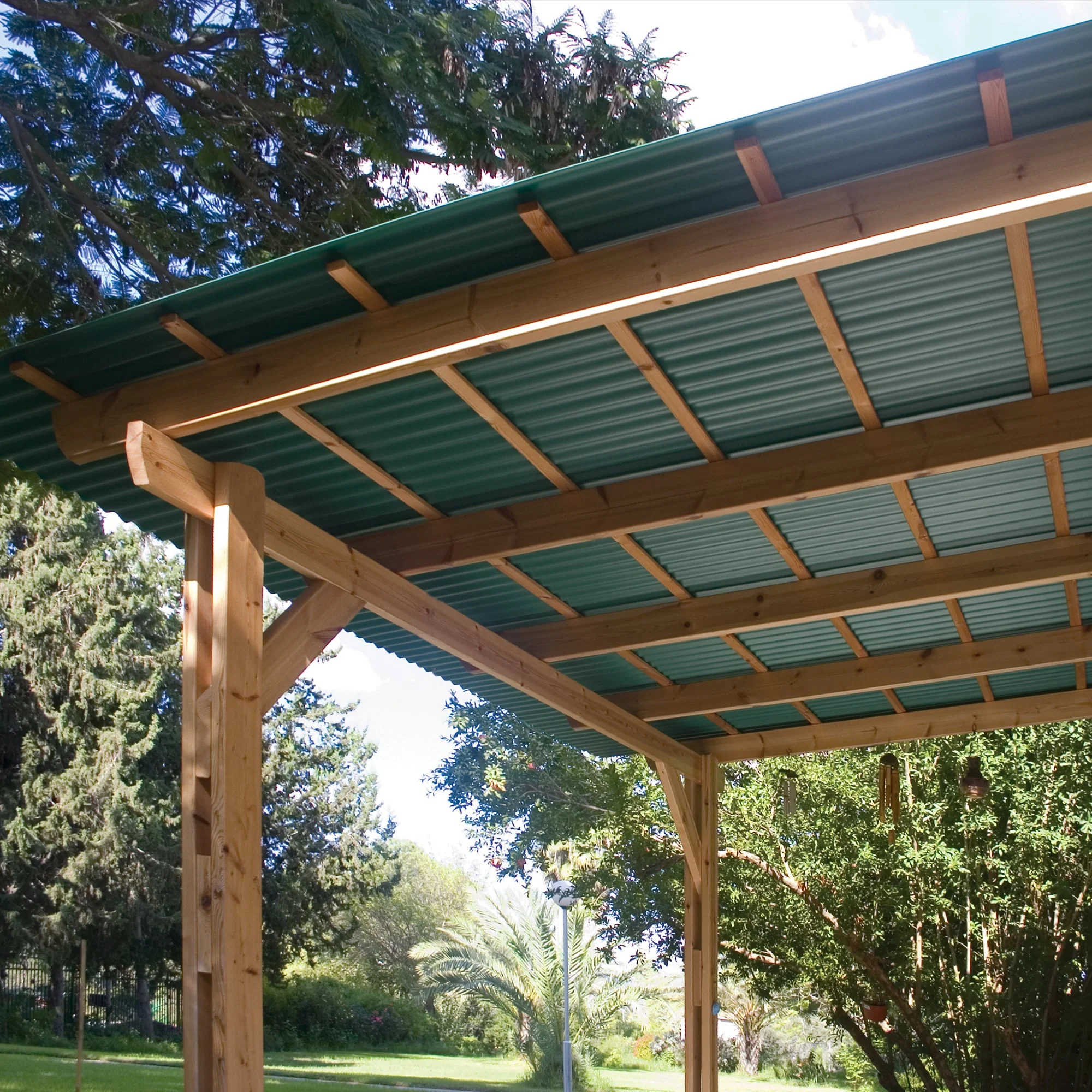 SUNTOP 5-Pack 1.95-in x 5.9-in Polycarbonate Roof Panel Ridge Caps - Image 3