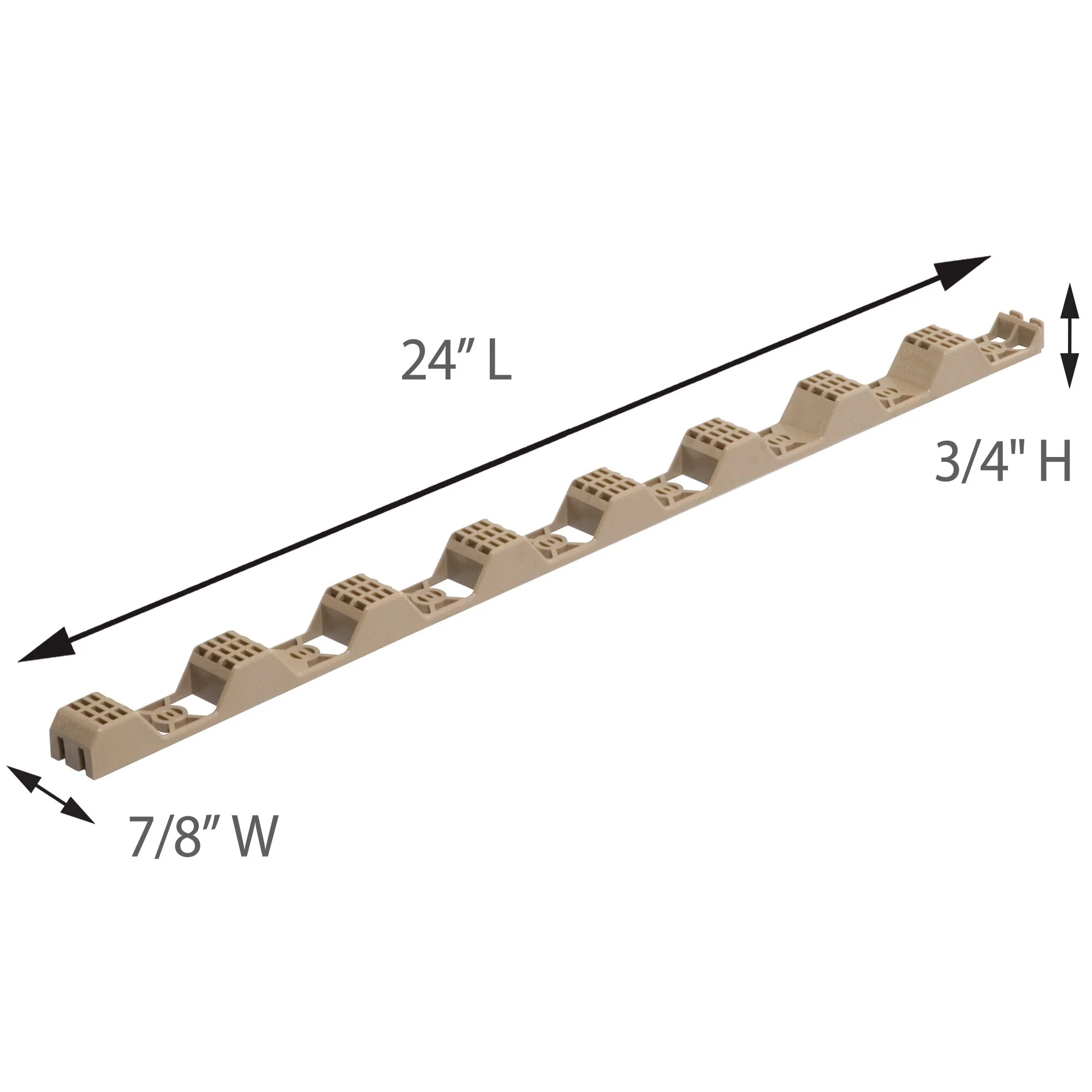 SUNTUF 10-Pack Cross-Link Polyethylene Solid Roof Panel Closure Strips, 24 in - Image 3