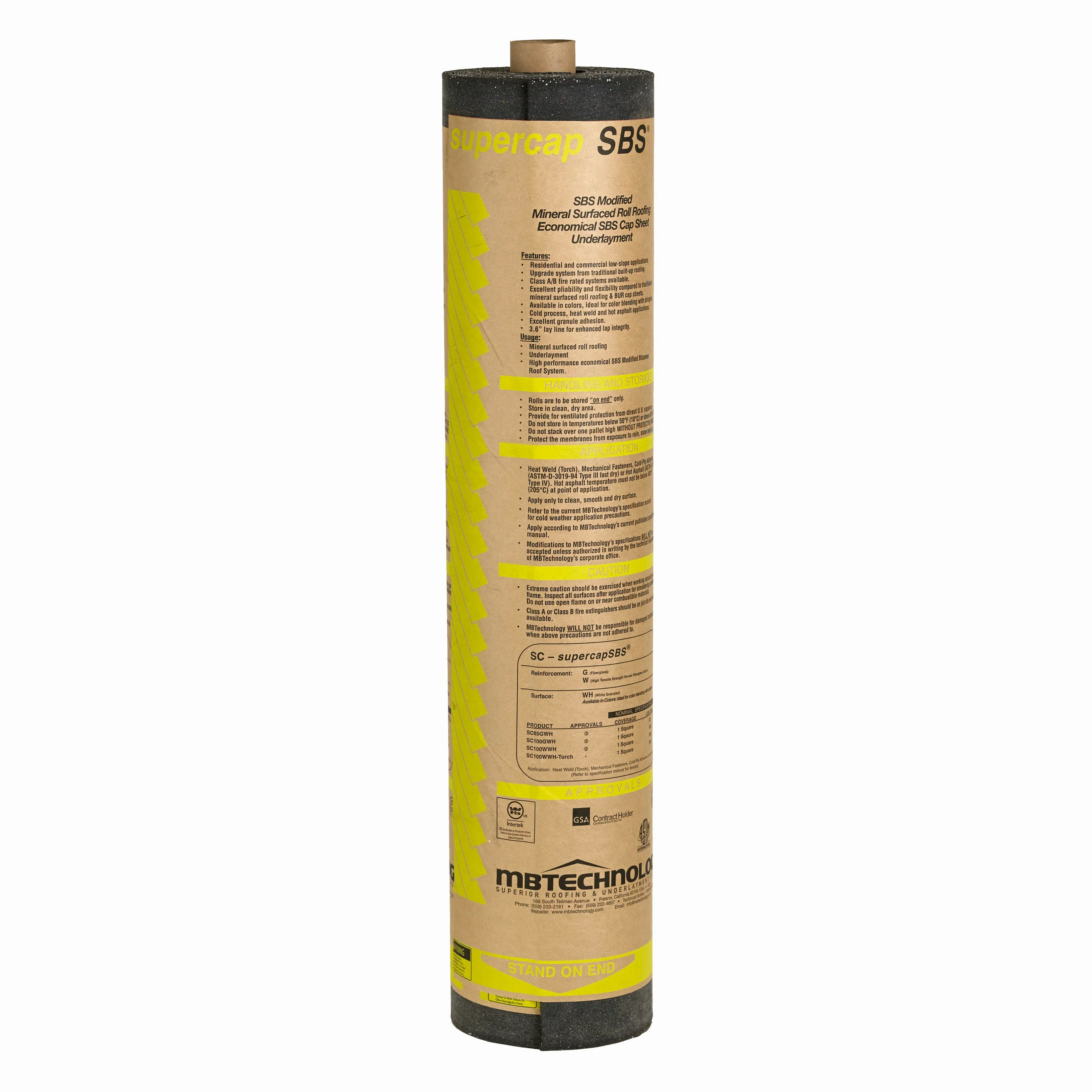 supercap SBS 3.3-ft W x 33.3-ft L White Modified Bitumen Roll Roofing, 100-sq ft Coverage