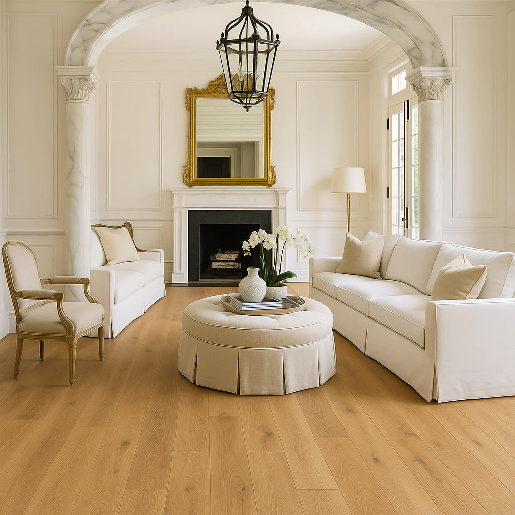 Superoak Natural Hickory Clay Hybrid Resilient Flooring - Waterproof, Durable, 25.4 sq. ft/case - Image 4