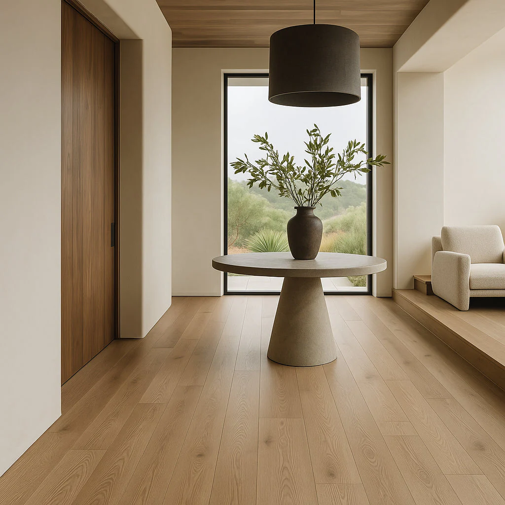 Superoak Plain Driftwood Hybrid Resilient Flooring - Waterproof, Scratch-Resistant, 7.68 in. x 48 in. - Image 2