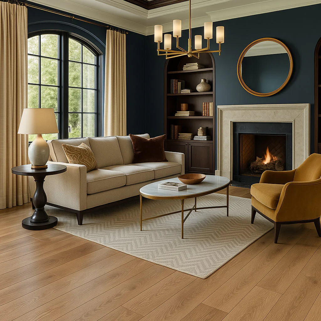 Superoak Plain Driftwood Hybrid Resilient Flooring - Waterproof, Scratch-Resistant, 7.68 in. x 48 in. - Image 3