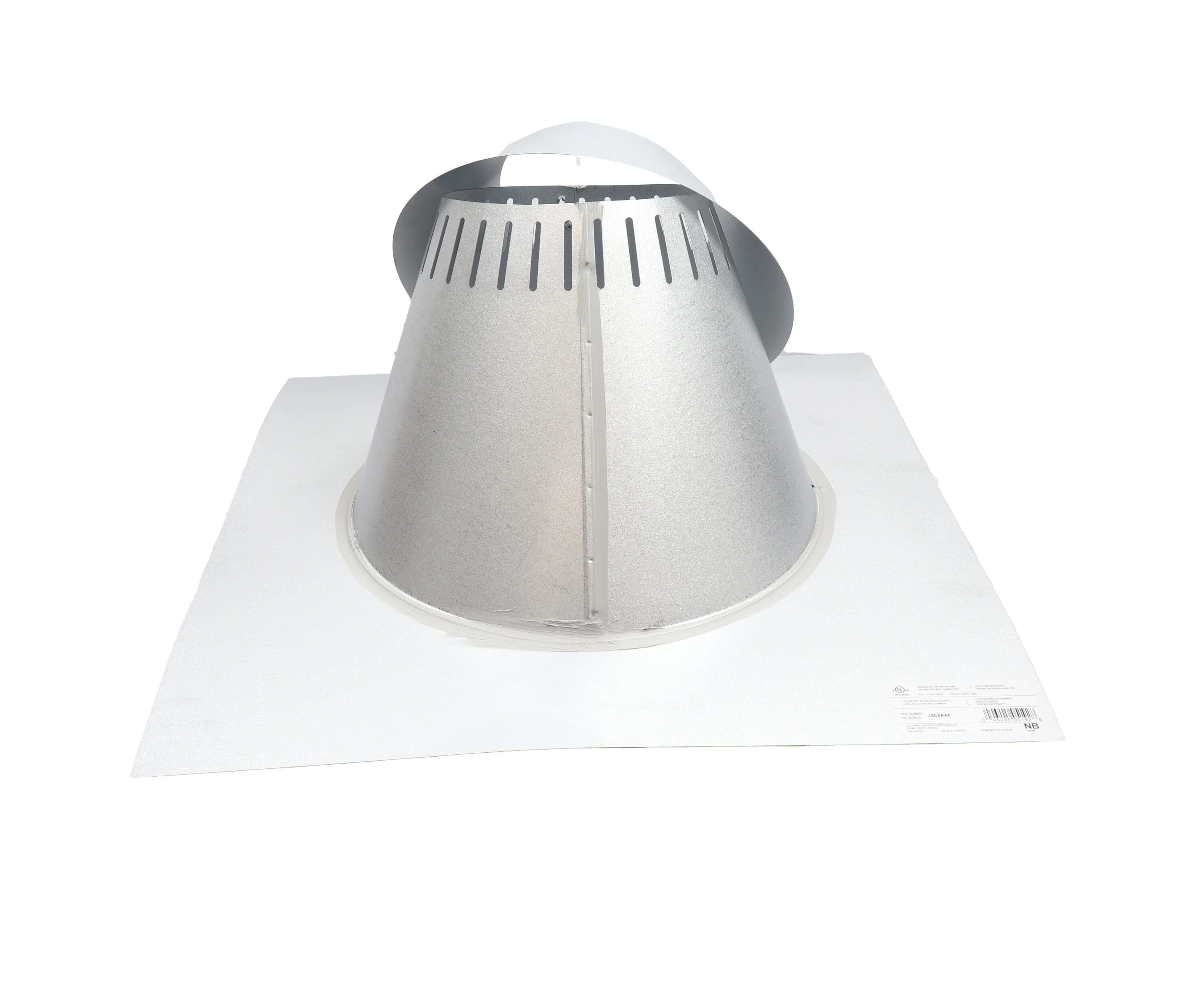 SuperVent 6-in x 24-in Aluminum Vent and Pipe Flashing with Storm Collar - Image 3