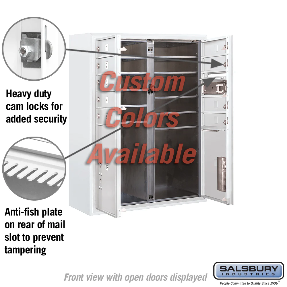 Surface Mounted 4C Horizontal Mailbox Unit - 10 Door High, Double Column, Private Access - Image 3