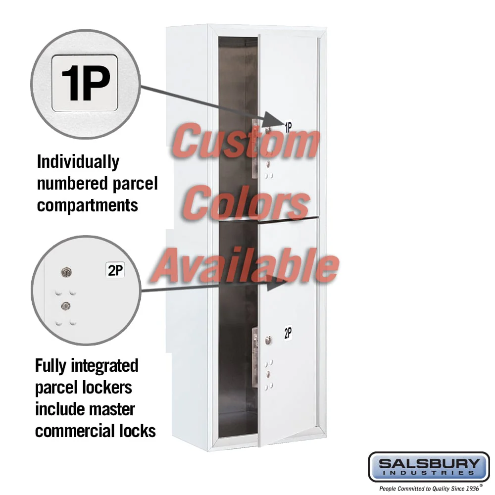 Surface Mounted 4C Horizontal Mailbox Unit - 11 Door High - Single Column - Custom Color - Front Loading - Private Access - Image 2