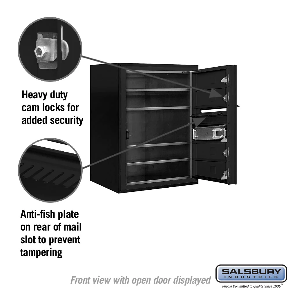 6-Door High Surface Mounted 4C Horizontal Mailbox with USPS Access - Image 3