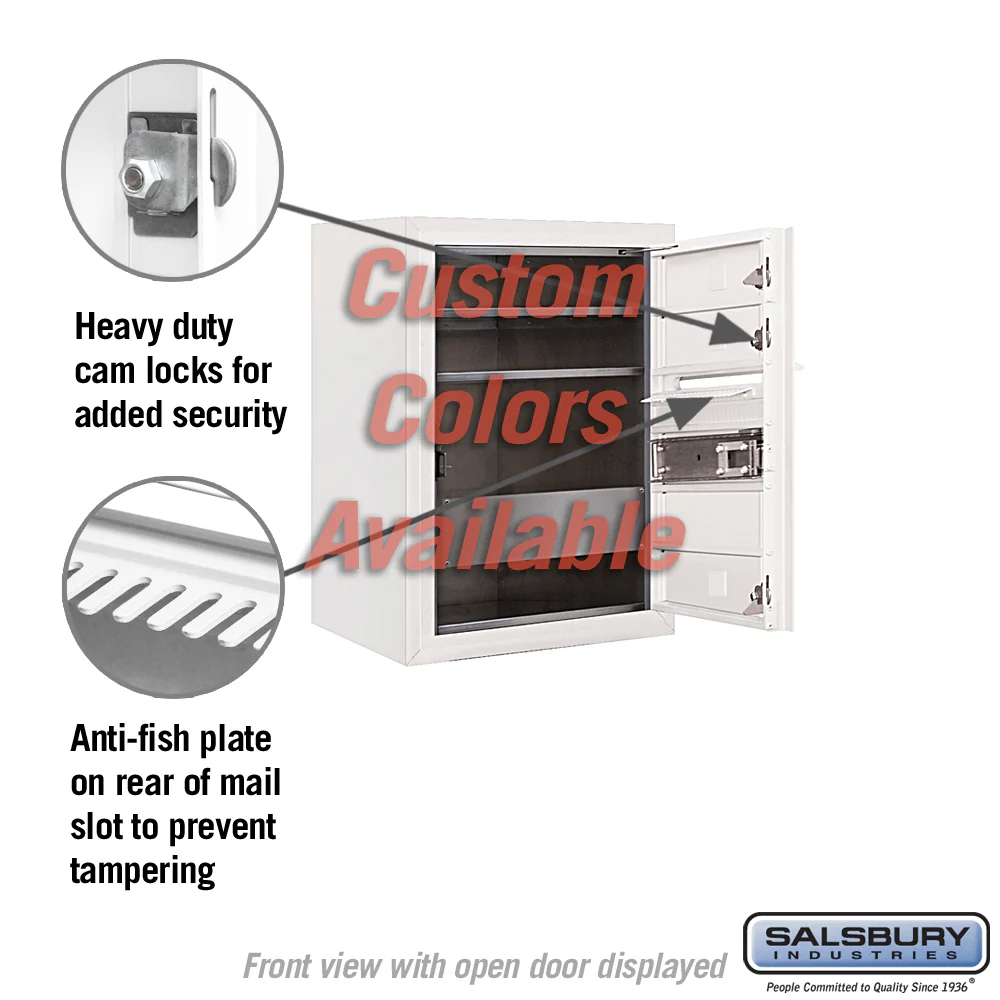 Surface Mounted 4C Horizontal Mailbox Unit - 6 Door High - Custom Color - Front Loading - Private Access - Image 7