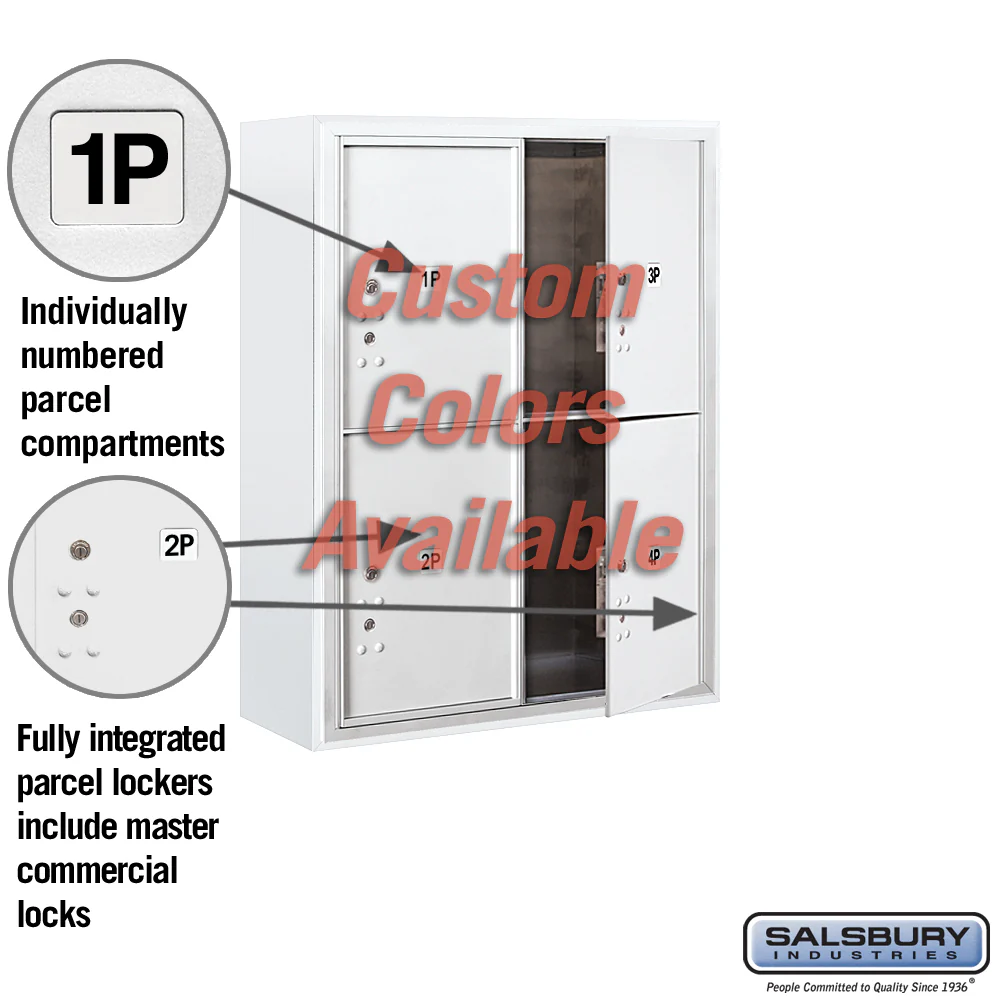 10 Door High Surface Mounted Parcel Locker with 2 Parcel Lockers in Bronze for Private Access - Image 6