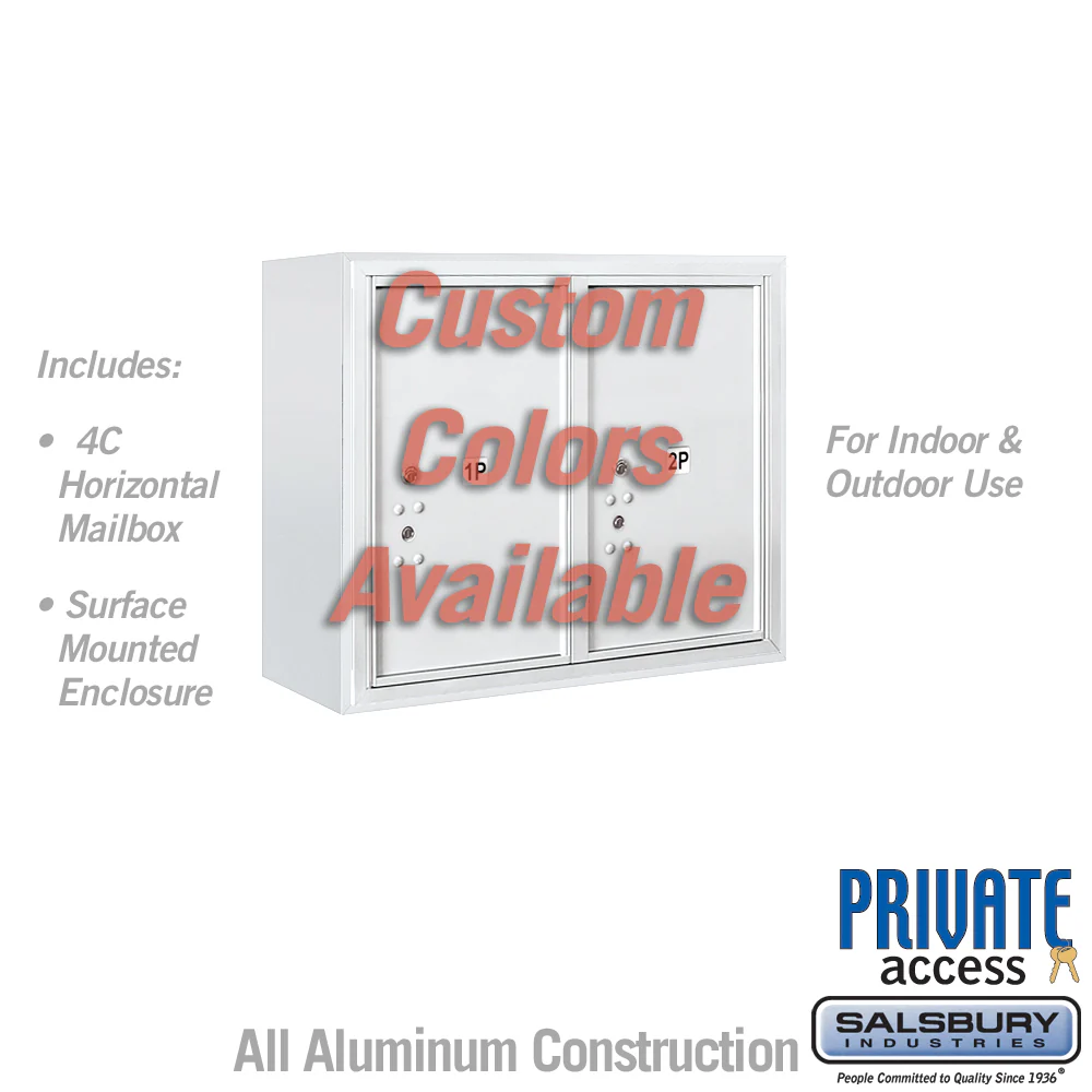 6-Door High Surface Mounted Parcel Locker with Private Access - Image 9