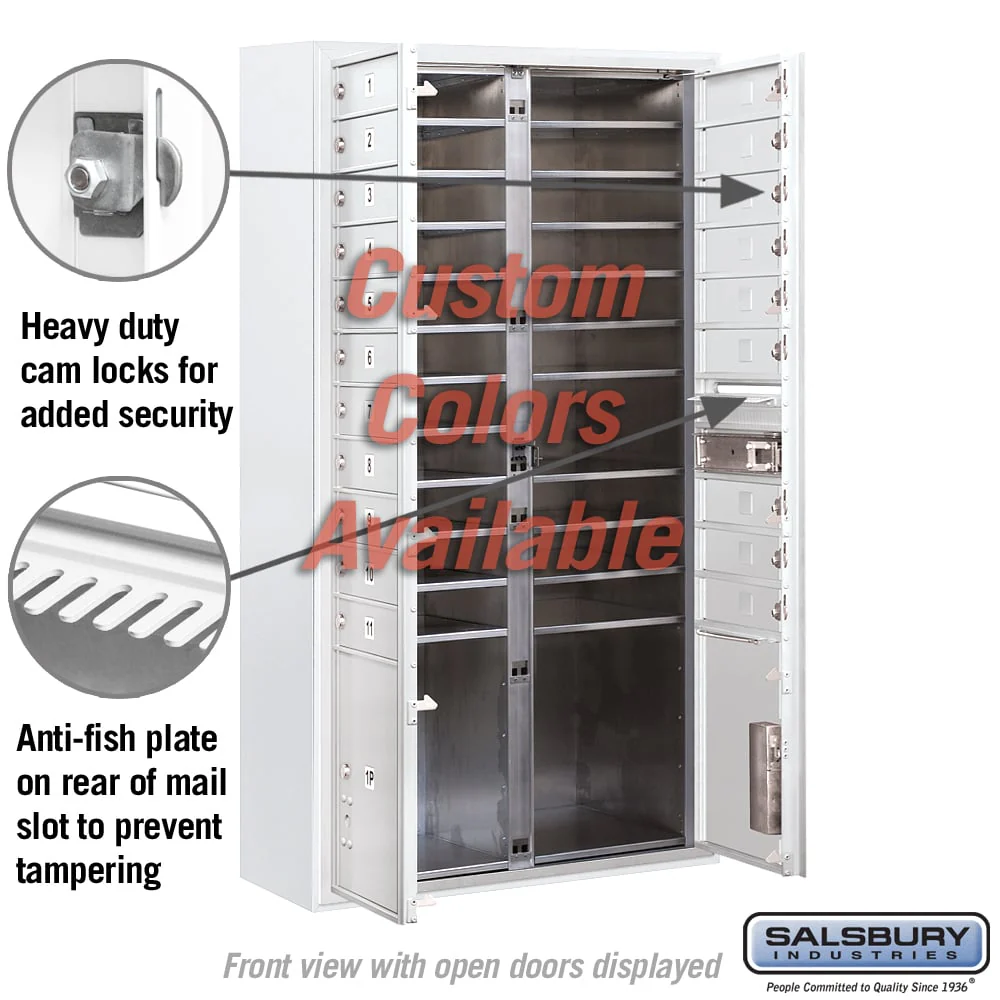 Surface Mounted 4C Horizontal Mailbox Unit with Customizable Options - Image 3