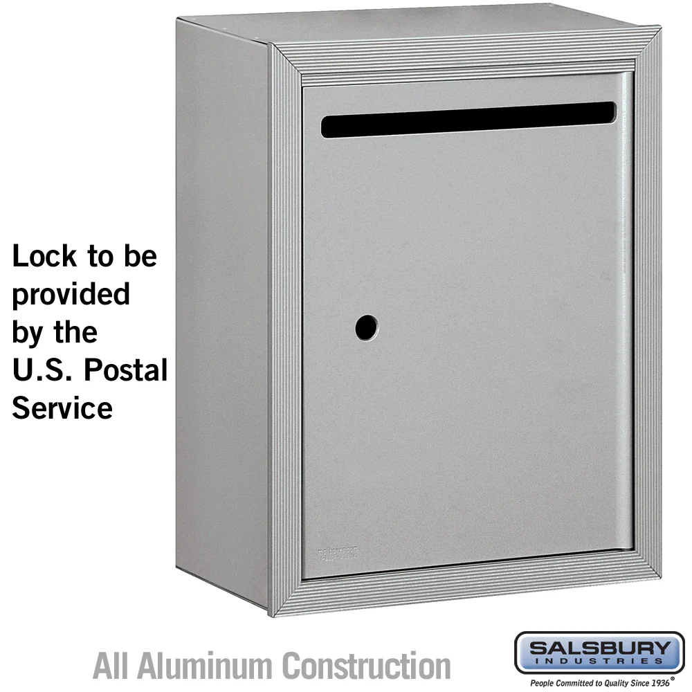 Surface Mounted Aluminum Letter Box with USPS Access