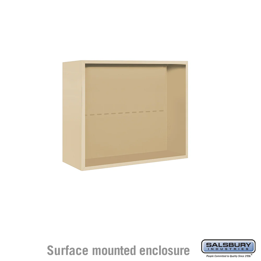 Surface Mounted Enclosure for 3706 Double Column Unit in Sandstone