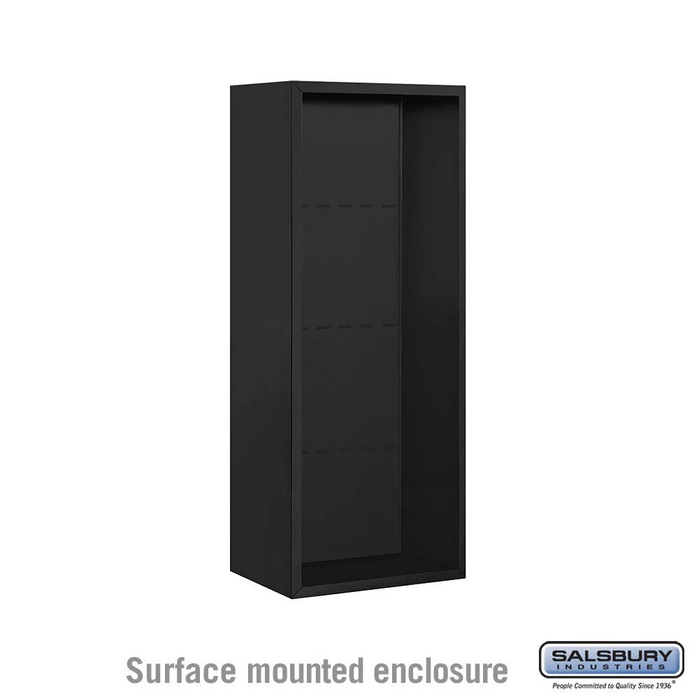 Surface Mounted Enclosure for 3710 Single Column Unit - Black